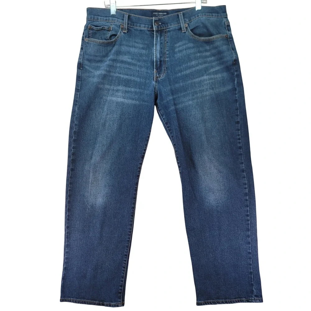Lucky Brand Jeans Mens 38x29 Blue Excellent 363 Vintage Straight Stretch Denim‎